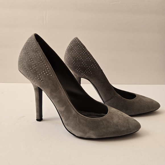 BCBGeneration Shoes - BCBGeneration Women’s Gray Suede Pumps Pensil Heels